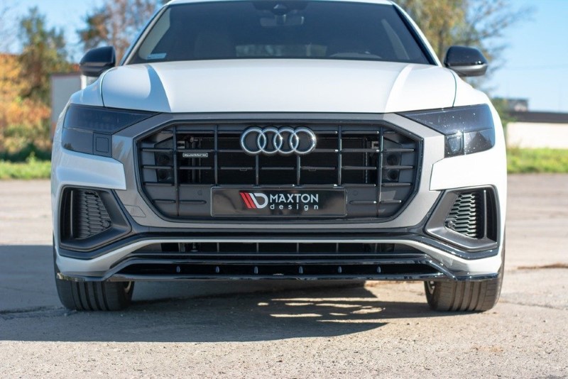 Voorspoiler Audi Q8 S-Line / SQ8 Maxton Glans Zwart