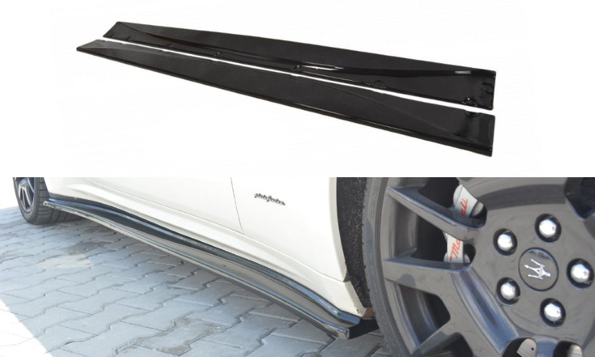 Zijskirts Maserati Granturismo Maxton Glans Zwart