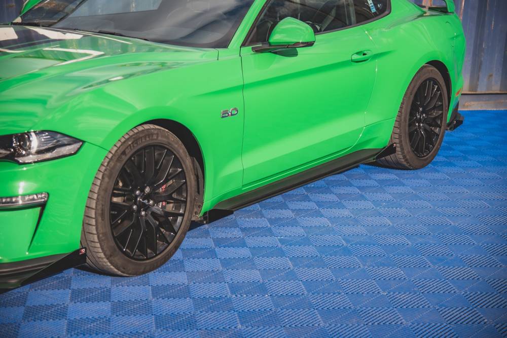 Street Pro Zijskirts met Canards V.1 Ford Mustang GT MK5 FL Maxton