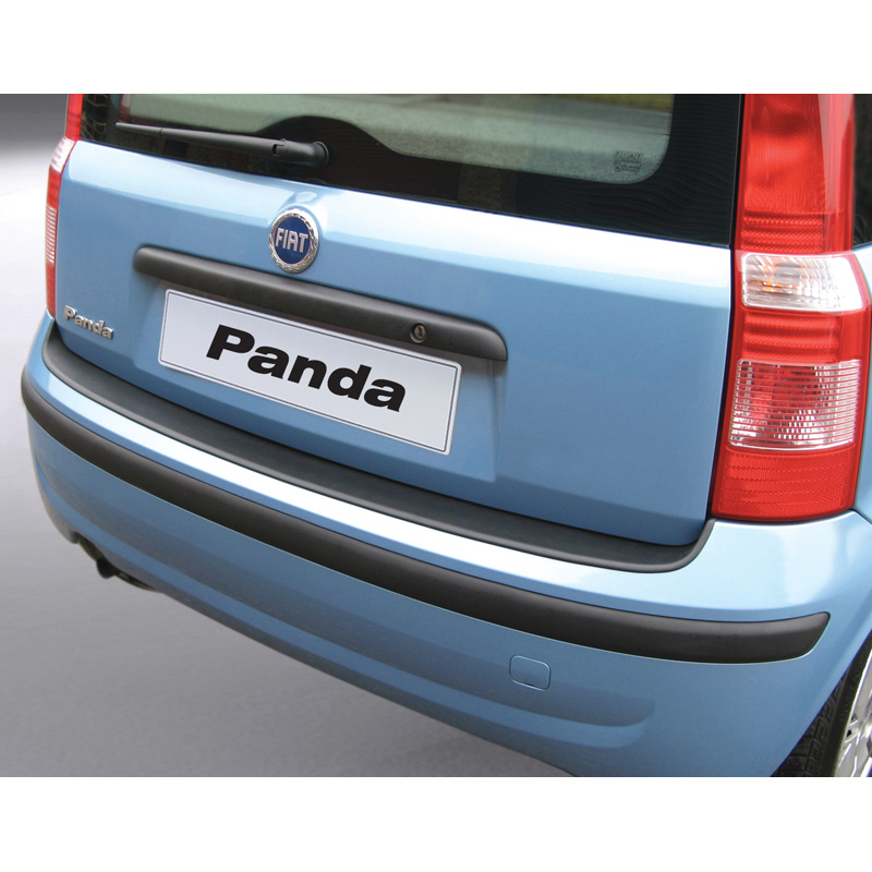 ABS Achterbumper beschermlijst  Fiat Panda II 2003-2012 Zwart