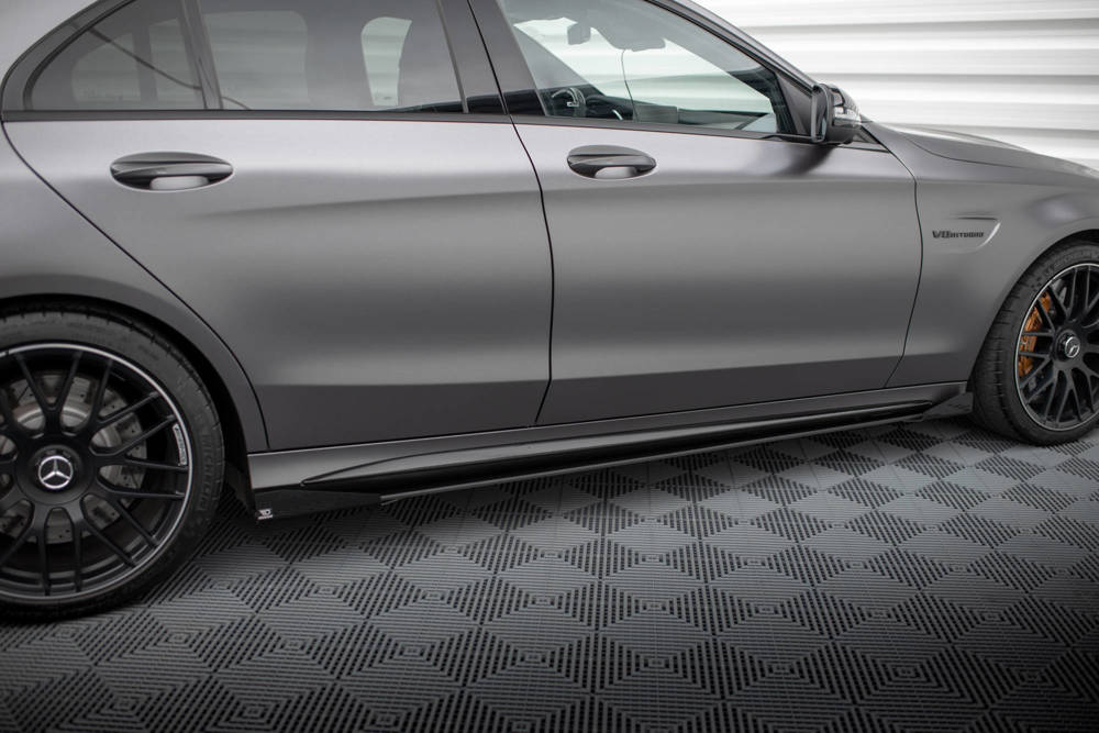 Zijskirts met Canards Street Pro Mercedes AMG C63 Sedan / Estate FL Maxton