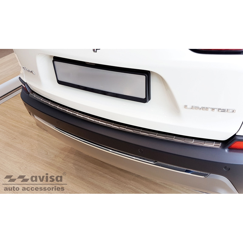 Zwart RVS Achterbumperprotector  Jeep Cherokee V FL 2018- 'Ribs'