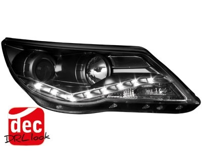 Dayline Headlights VW Tiguan black 07-11