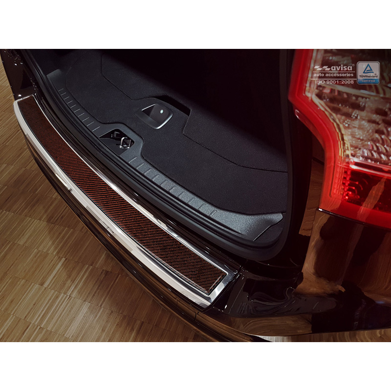 RVS Achterbumperprotector 'Deluxe' Volvo XC60 2013-2016 Chroom/R