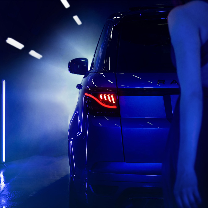 Glohh GL-5i Dynamic LED Achterlichten  Range Rover Sport L494 2013-2017 & 2018- - Zwart