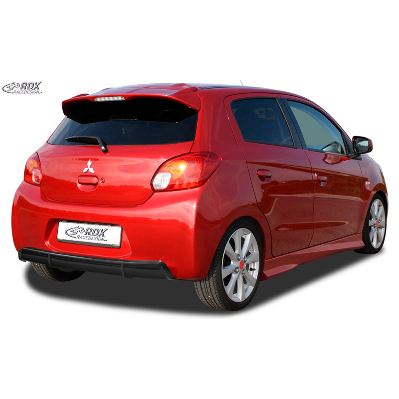 Achterskirt 'Diffusor'  Mitsubishi Spacestar 2012-2016 (ABS zwart glanzend)