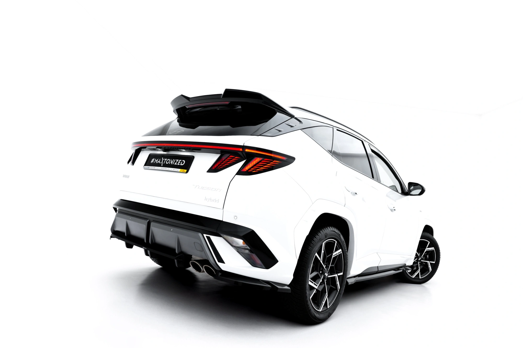 Diffusor Hyundai Tucson N-Line Mk4 Facelift Glans Zwart Maxton