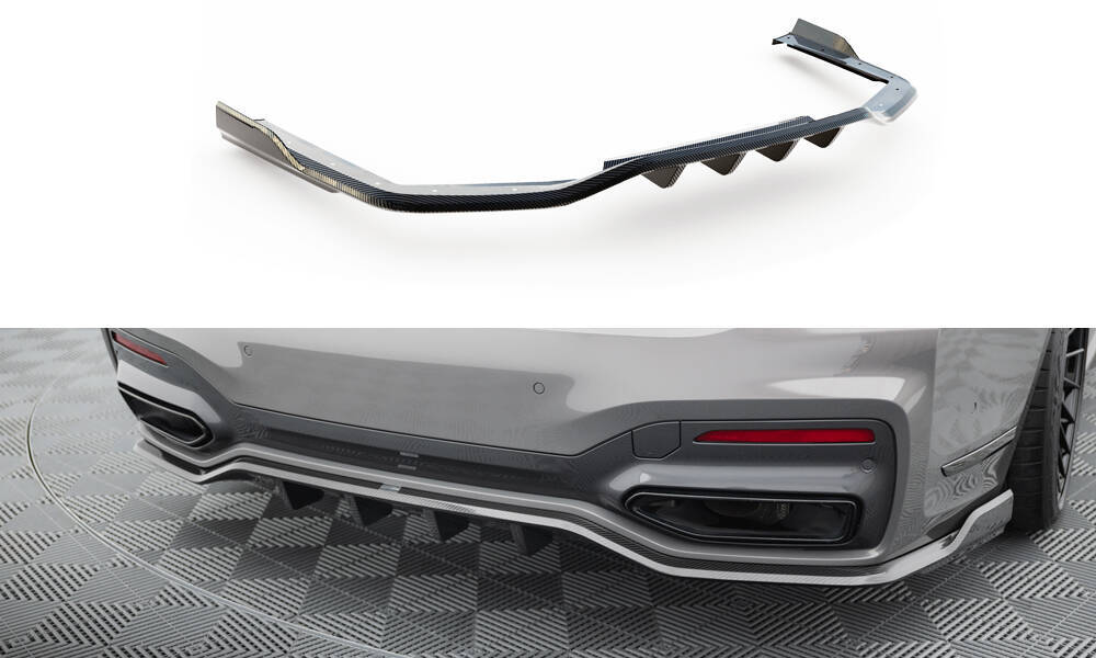Carbon Fiber Achterdiffuser BMW 7 M-pack G11 Facelift