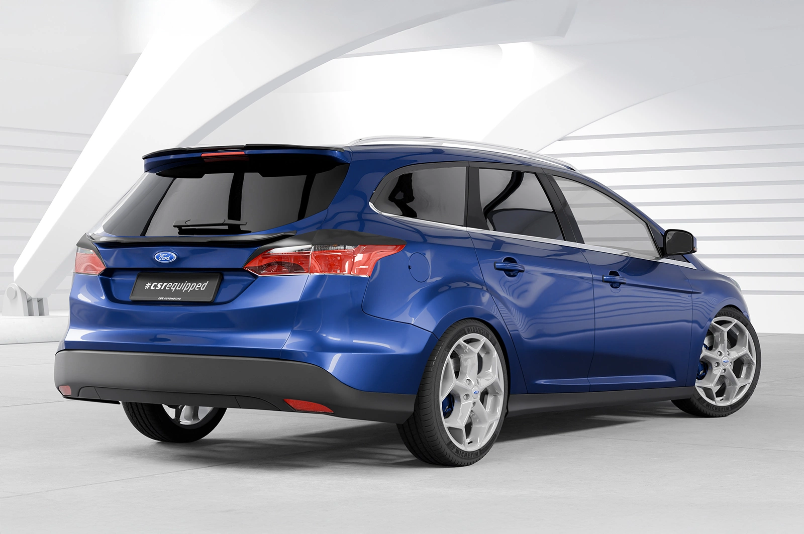 Achterspoiler Ford Focus MK3 Turnier 2011–2018 – CSR Automotive – Glans Zwart