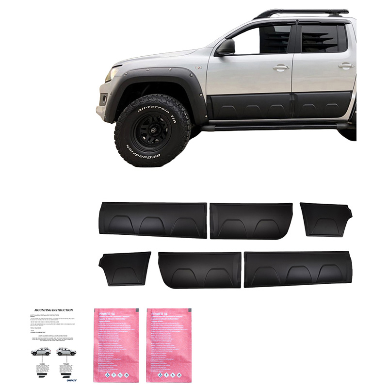 Deurpanelen  Volkswagen Amarok MK1 2010-2022 - Matzwart