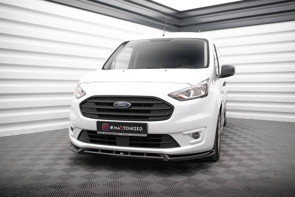 Voorspoiler V.2 Ford Transit Connect Mk2 FL Maxton Glans Zwart