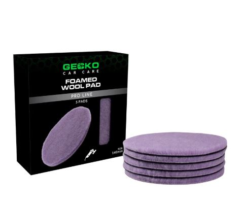 Gecko Foamed Woolpads 140mm 5-pcs