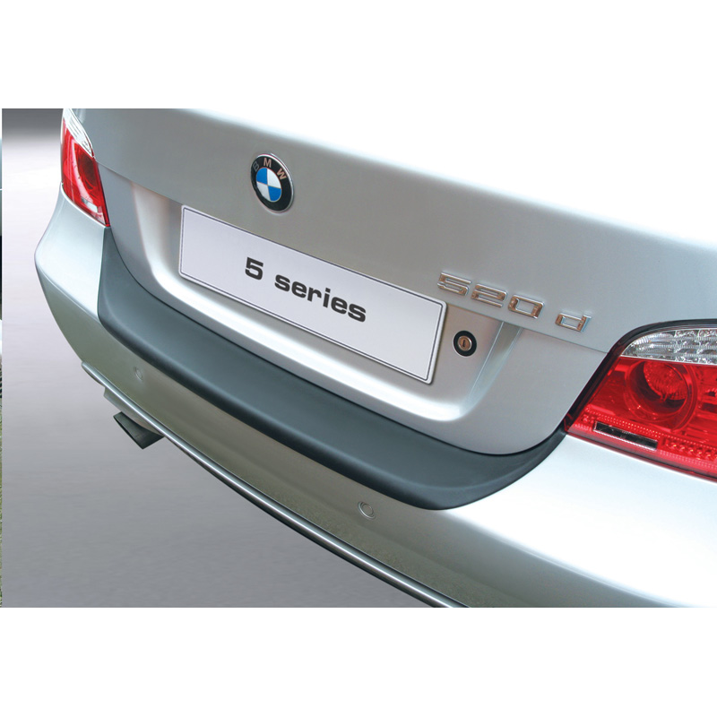 ABS Achterbumper beschermlijst  BMW 5 Serie E60 sedan M-Sport 2003-2010 Zwart