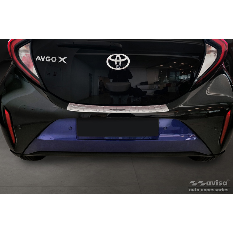 RVS Achterbumperprotector  Toyota Aygo X 2022- 'Ribs'