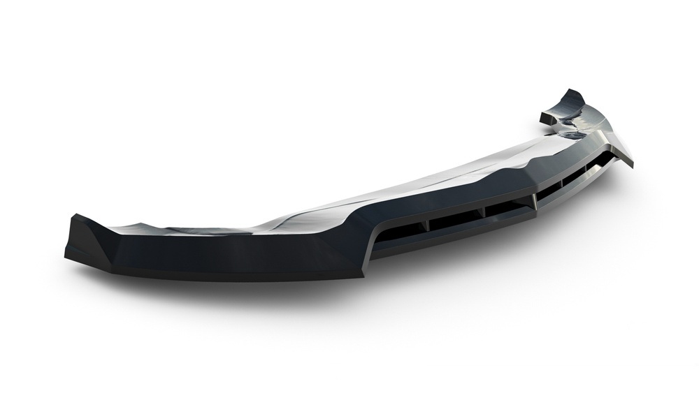 Voorspoiler Alfa Romeo Stelvio Mk1 V.3 Maxton Glans Zwart