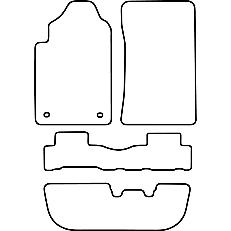 Automatten Velours  Ssang Yong Rexton 2002-2009