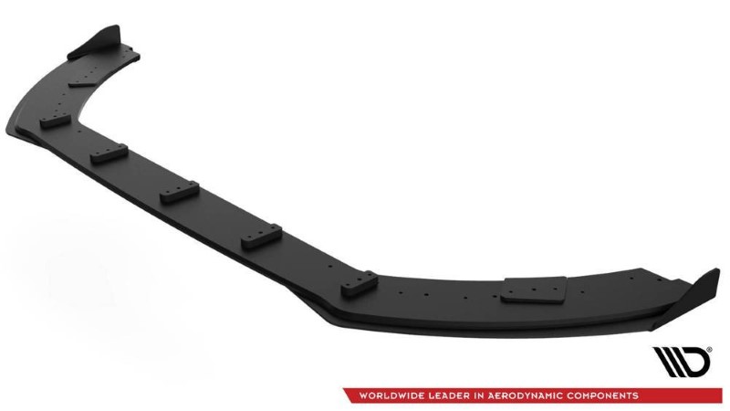 Voorspoiler Ford Fiesta Mk8 ST / ST-Line Racing Glanzend Zwart + Kleppen