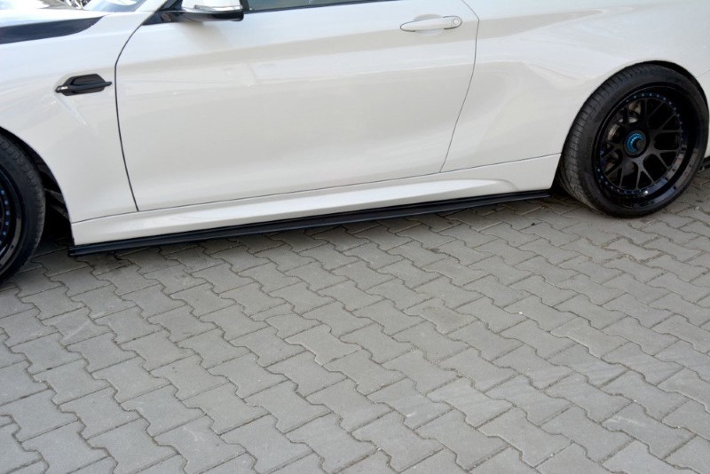 Zijskirts V.1 BMW M2 F87 Maxton Glans Zwart
