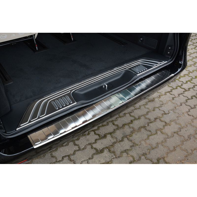 RVS Achterbumperprotector Mercedes Vito/V-Klasse 2014- 'Ribs'