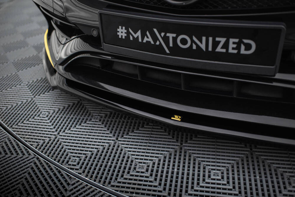 Voorspoiler V.4 Mercedes-AMG CLA 45 C117 FL Maxton Glans Zwart
