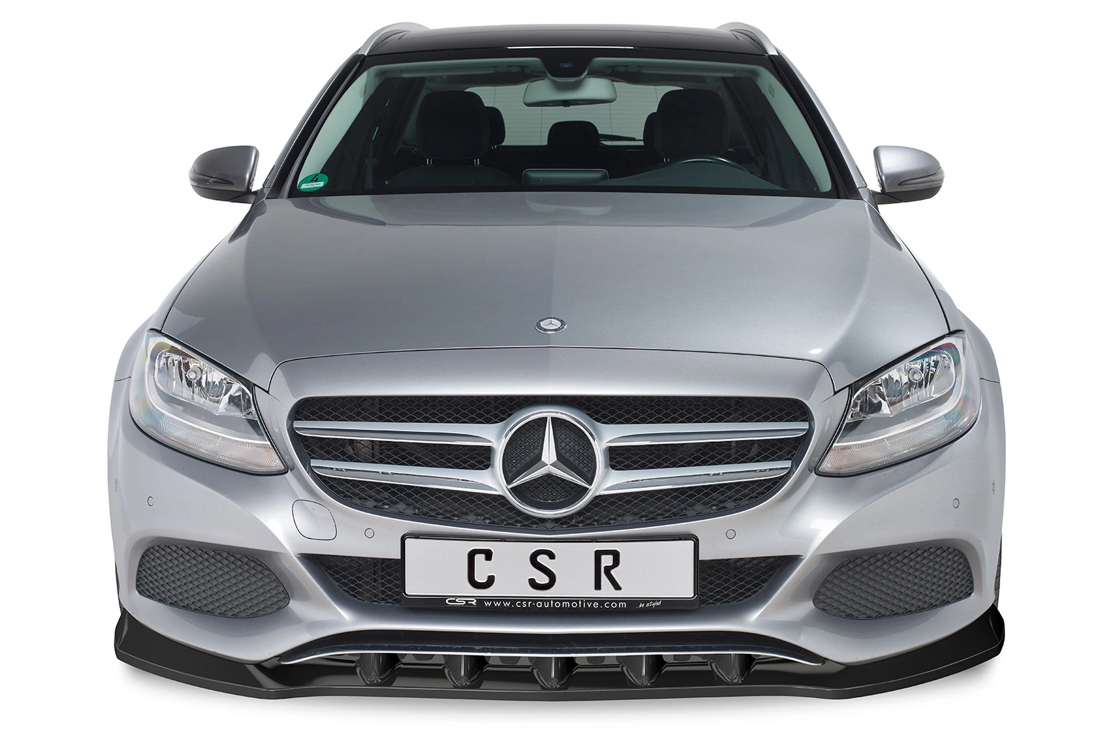 Voorspoiler Mercedes-Benz C-Klasse 205 glans zwart – 02/2014–04/2018 (pré-facelift)