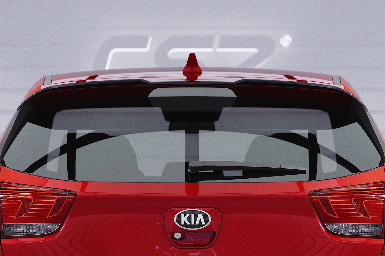 Achterspoiler Kia Rio 4 (YB) Glans Zwart van CSR Automotive (2017-)