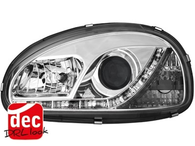Faros Opel Corsa B Dayline Los ojos del Diablo cromo