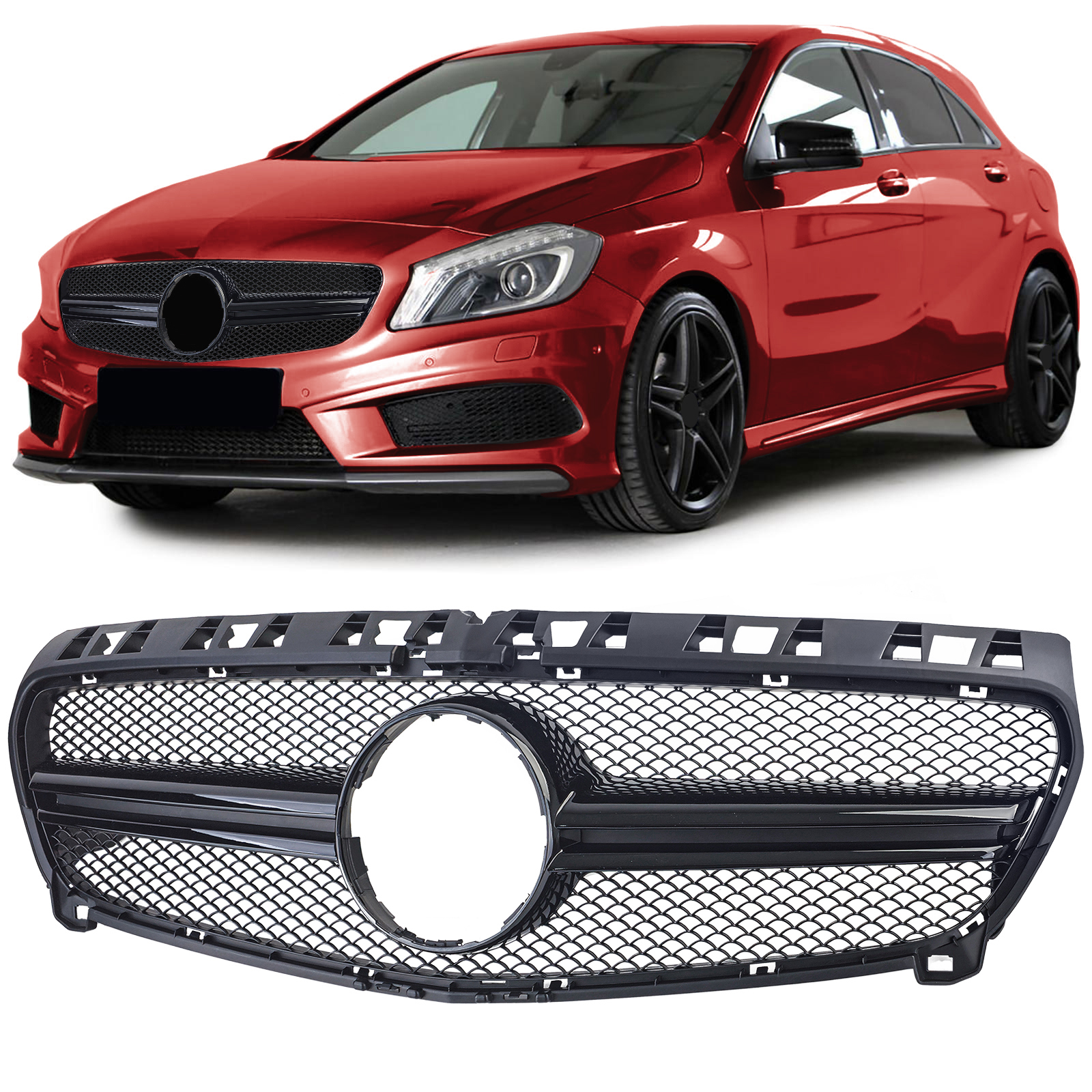 Grill chroom Mercedes A-Klasse W176 12-