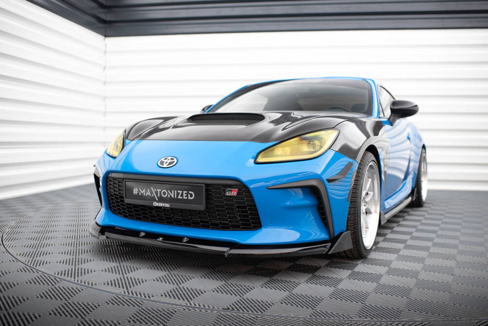 Voorspoiler V.3 Toyota GR86 Maxton Glans Zwart