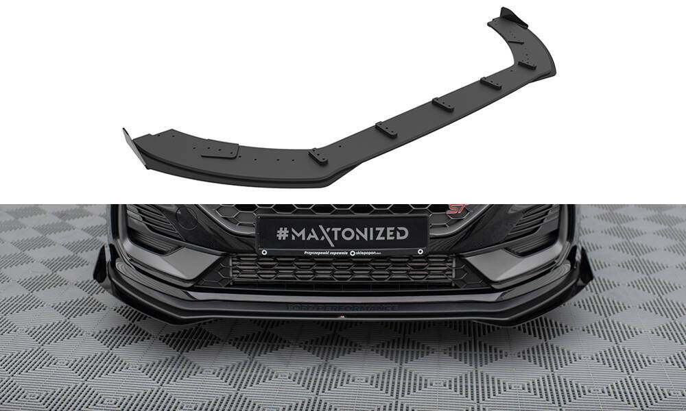Voorspoiler met Canards Ford Fiesta ST / ST Line Mk8 FL Maxton Street Pro