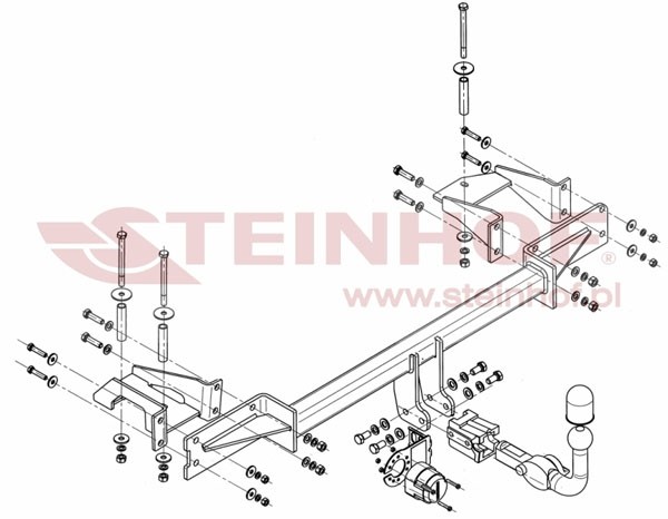 Trekhaak Opel Meriva (excl. OPC) 2003-2010