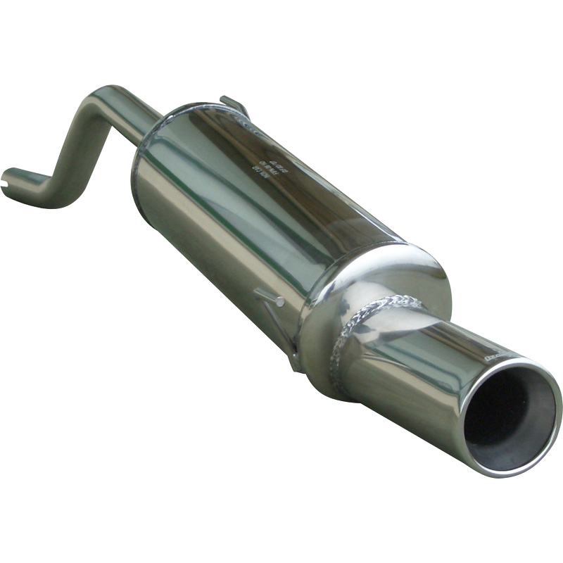 100% RVS Sportuitlaat  Fiat Grande Punto 1.4/1.4 16v 2005- 102mm