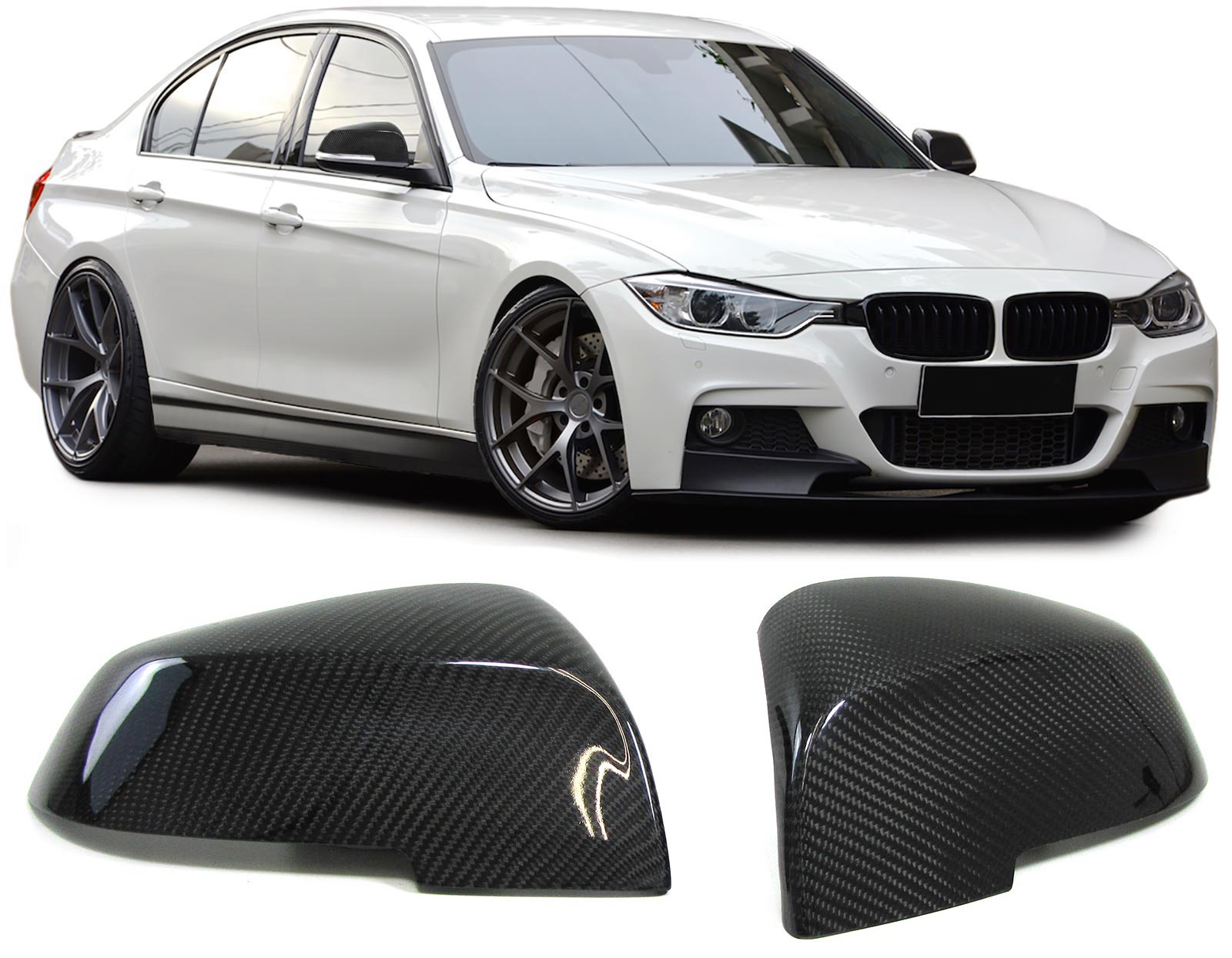 Spiegelkappen BMW F30/F31 Carbon