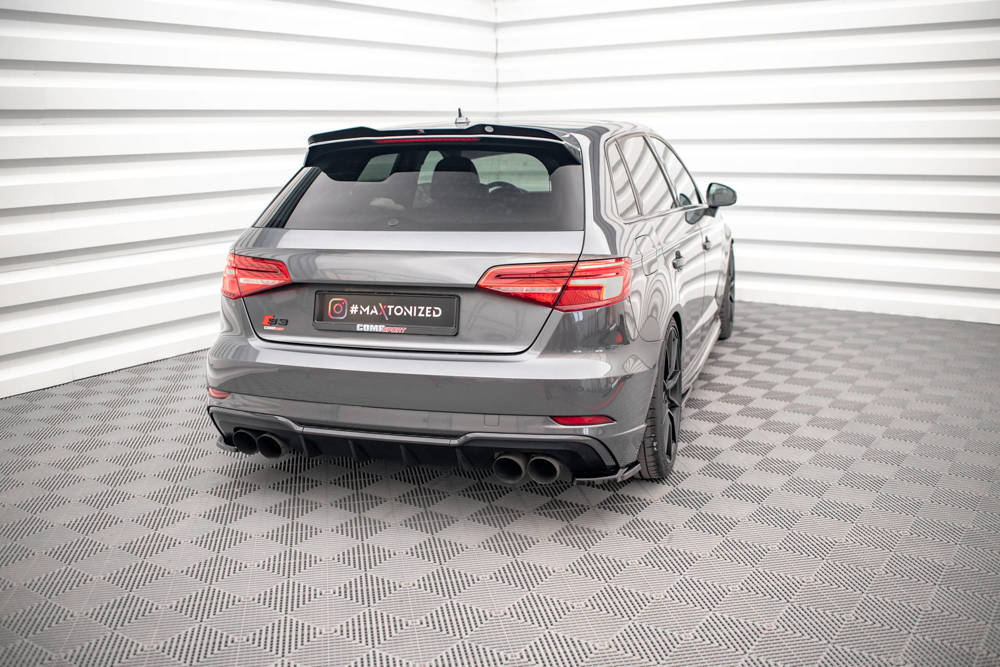 Zijdiffuser Audi S3 Sportback 8V FL Maxton Glans Zwart