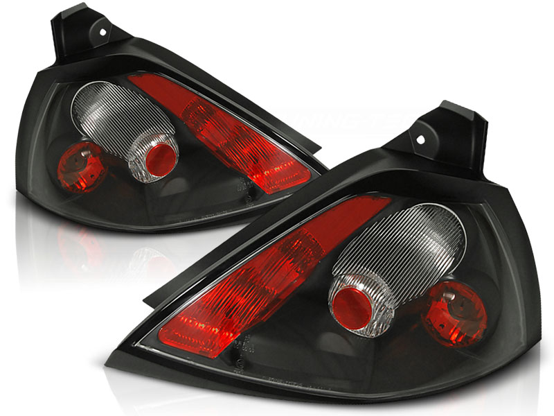 Luces traseras Renault Megane 03-.. 5 door claro negro