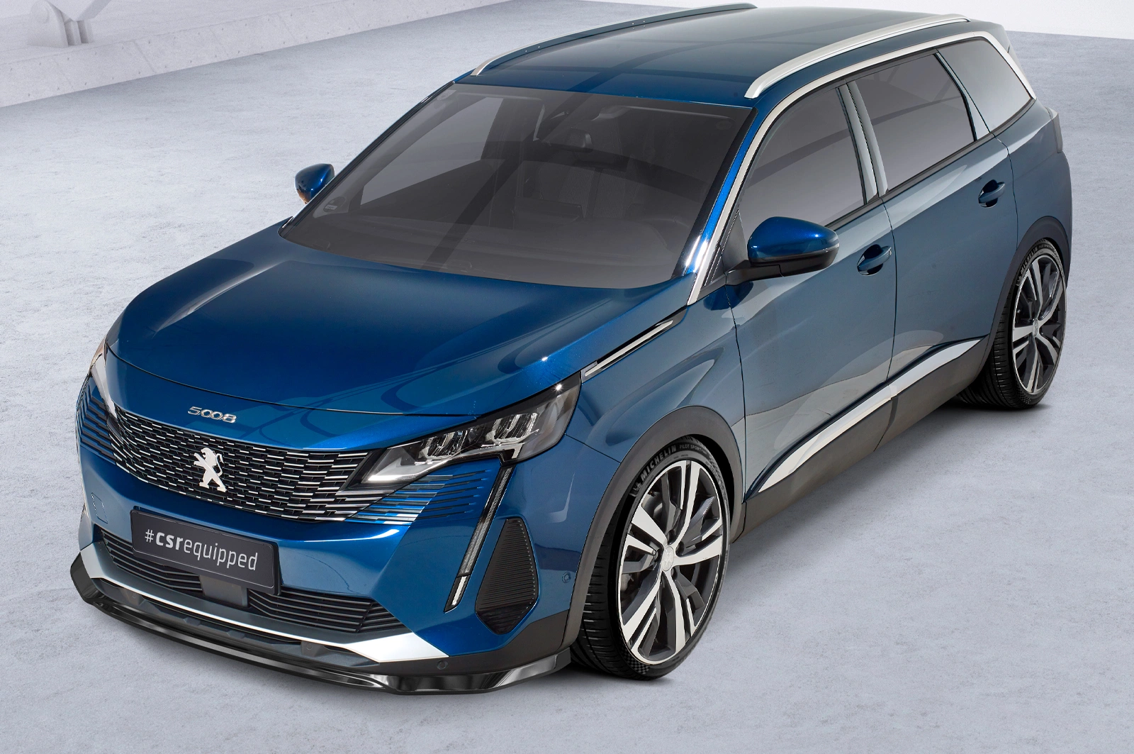 Voorspoiler Peugeot 5008 (2e Gen) Facelift Glans Zwart van CSR Automotive (2020-)