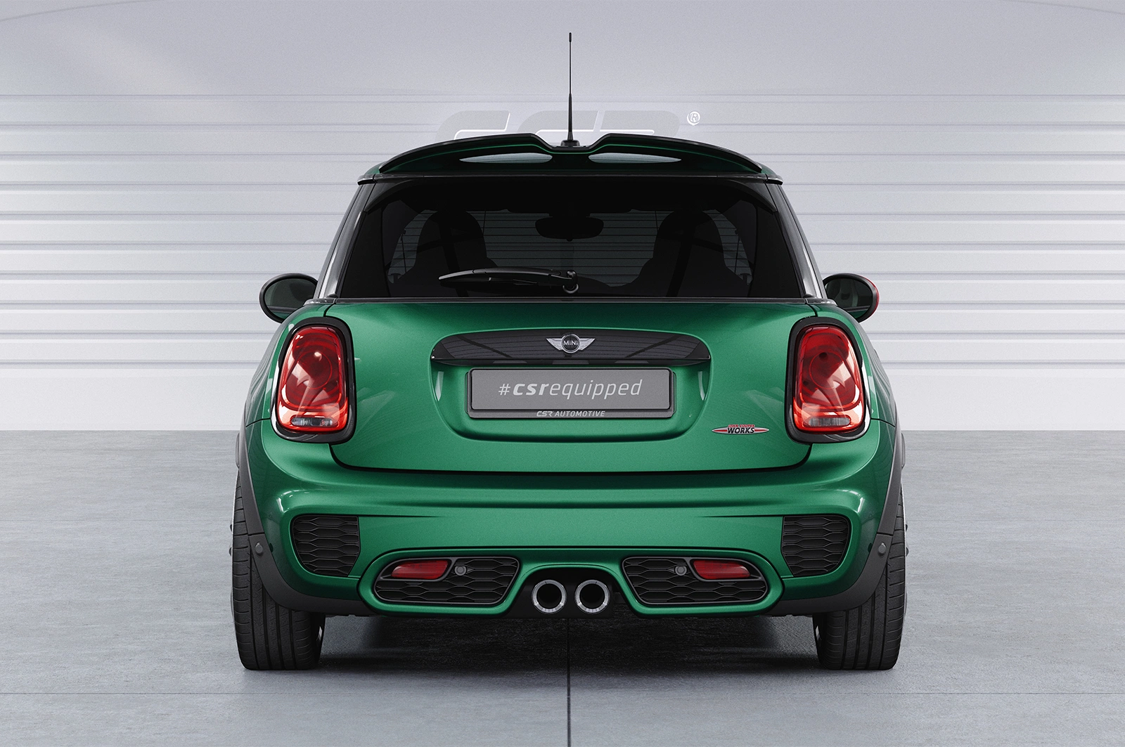 Achterspoiler Mini F55 / F56 JCW / JCW-Trim glans zwart 2016–