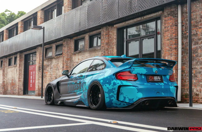 BMW M2 F87 VR Style Deels Carbon Fiber Wide Full Body kit 2016-2020