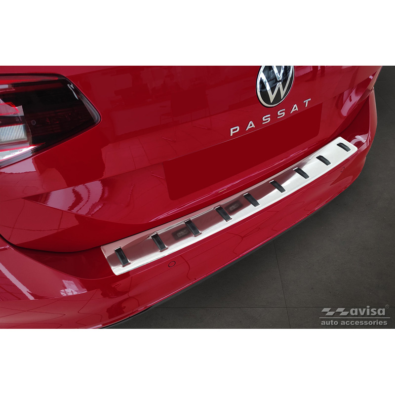RVS Achterbumperprotector  Volkswagen Passat Variant 2014-2019 & Facelift 2019-2023 (incl. R-Line/Alltrack) 'STRONG EDITION'