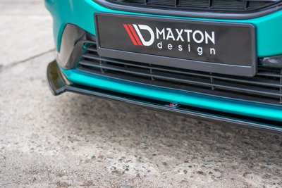 Voorspoiler Volvo V40 R-design Zwart Glans