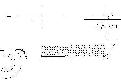 deurplaat, zijdeur VW T2, 1968-1979