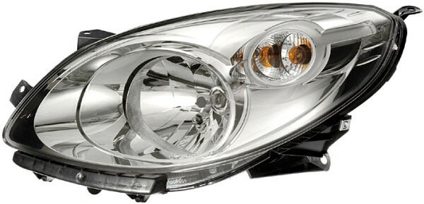 Koplamp rechts TWINGO 07->> H4/Chroom