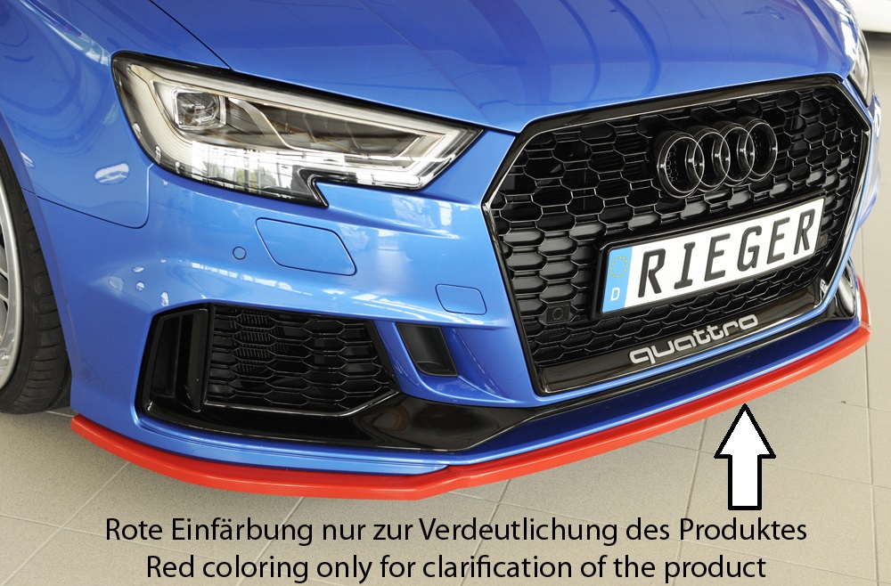 Voorspoiler Audi RS3 8V Rieger