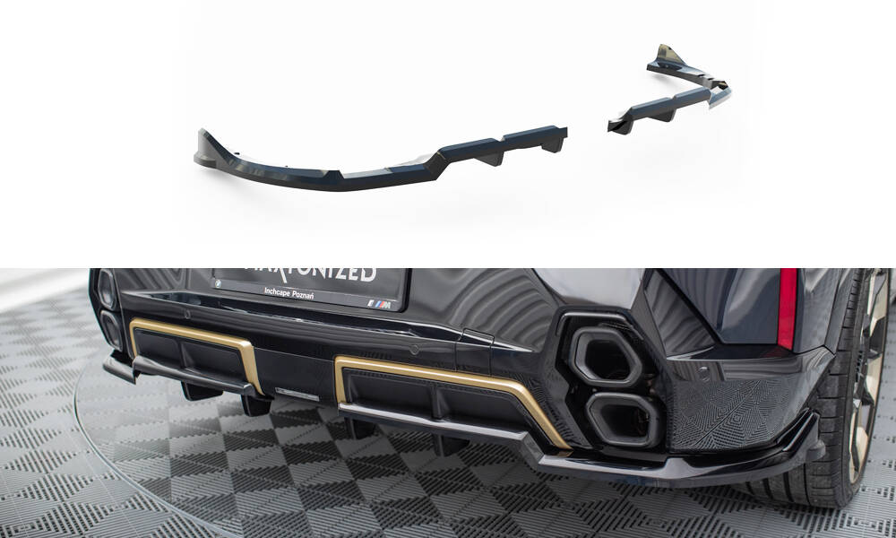 Achter Diffusor BMW XM G09 Maxton Glans Zwart