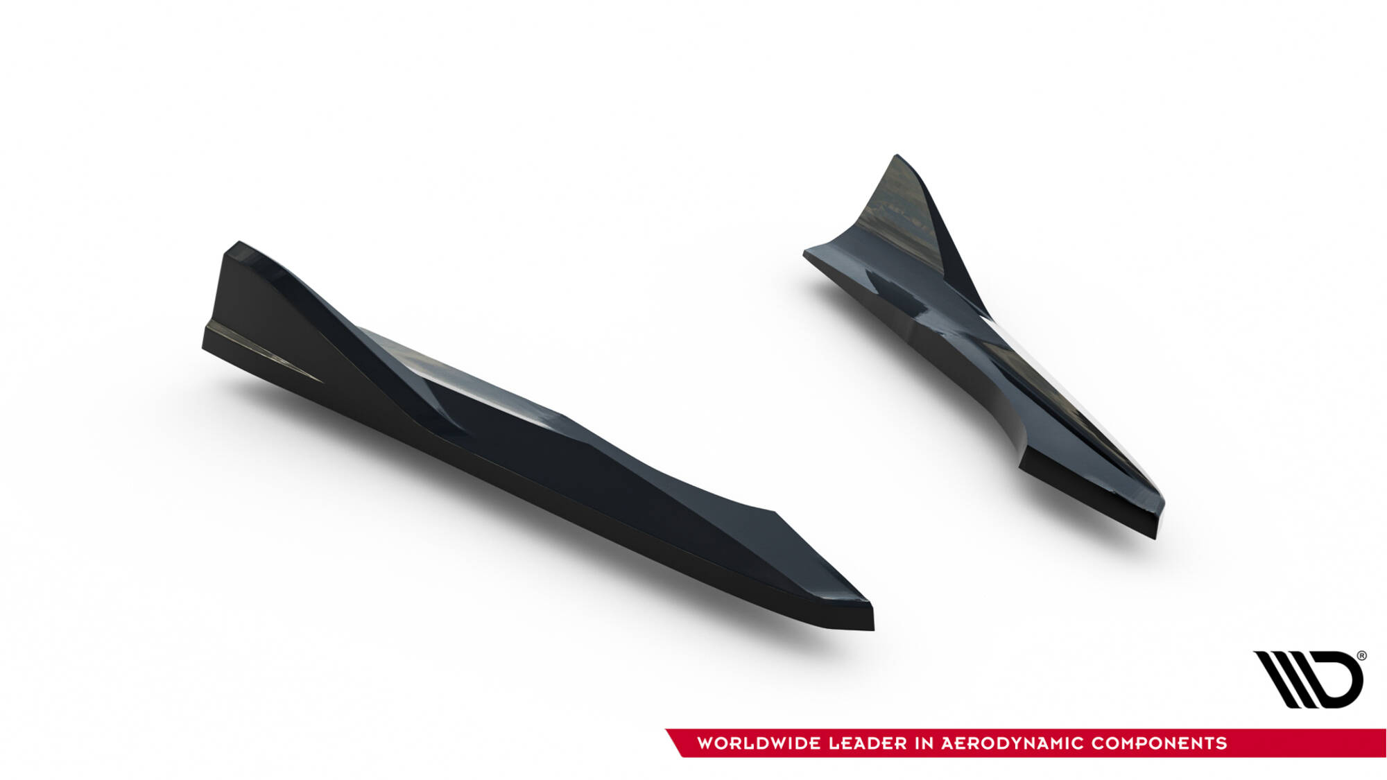 Achterzij Spoilers V.2 Audi A3 Sedan 8V Facelift Maxton Glanzend zwart