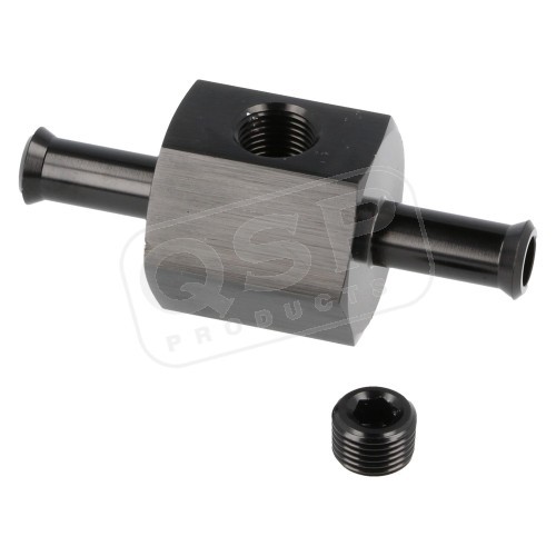 QSP Brandstofdruk adapter zwart