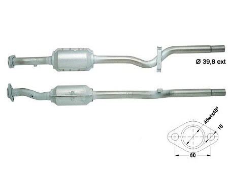 Fiat UNO 1.0ie 999 cc 33 Kw / 45 cv 156A2.246 146EE Magnaflow CA