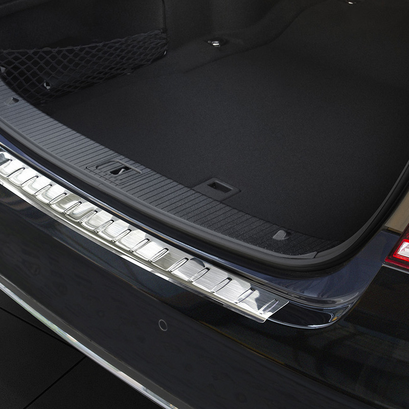 RVS Achterbumperprotector  Mercedes E-Klasse W212 Sedan 2013-2016 'Ribs'