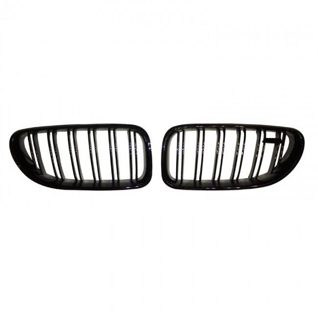 Glanzend zwarte Grills BMW 6-Serie F12/F13 2011-2016 M-Style