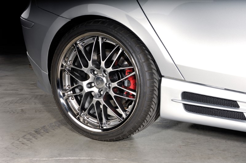 Zijskirts BMW E87 met 2 schacht en 2 uitsnedes Rieger